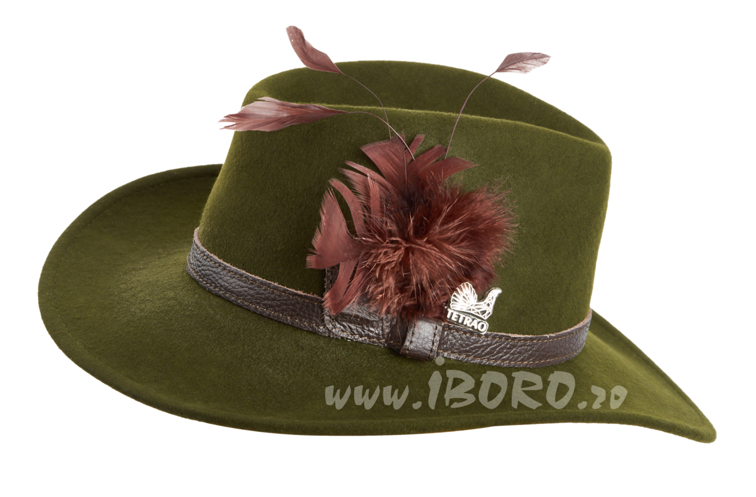 Molester audition prejudice Pălărie de vânătoare pentru damă TETRAO - cu curea maro - verde | IBORO.ro