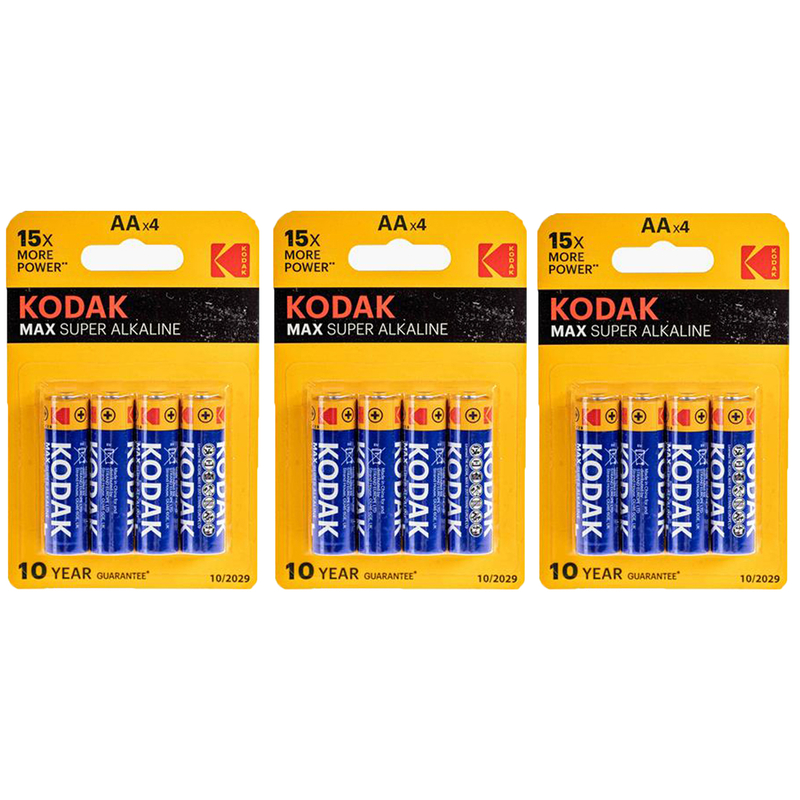 Baterii pentru camere de vânătoare - set 12 buc, Kodak AA MAX