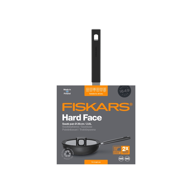 Tigaie cu capac FISKARS Hard Face, 26 cm, 2,8 l 4