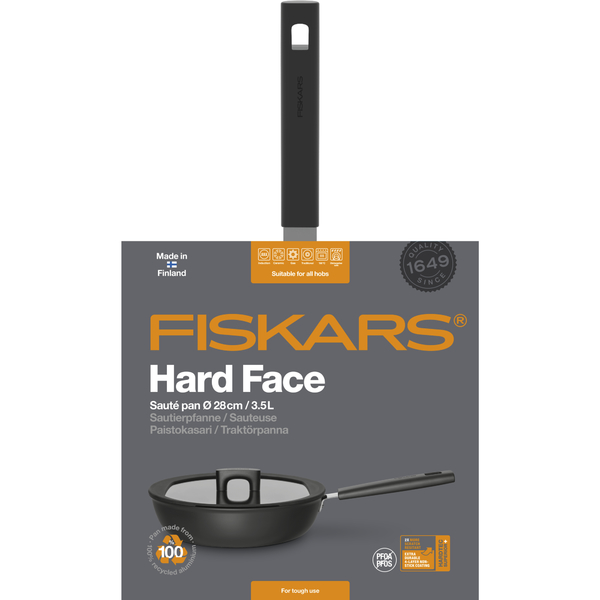 Tigaie cu capac FISKARS Hard Face, 28 cm, 3,5 l 11