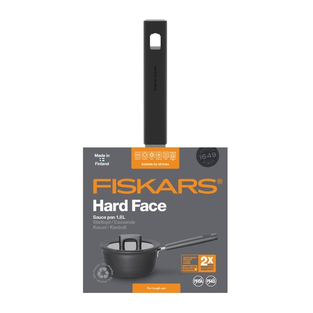 Cratiță FISKARS Hard Face cu capac, 1,8 l, 18 cm 3