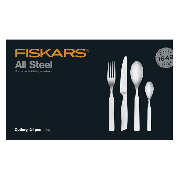 Set tacâmuri FISKARS All Steel, 24 buc