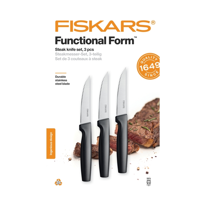 Set cuțite pentru friptură FISKARS Functional Form, 3buc 1