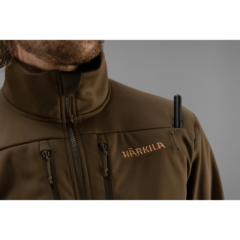 Jachetă bărbați Härkila Mountain Hunter Pro WSP Fleece Hunting Green/Shadow Brown 2