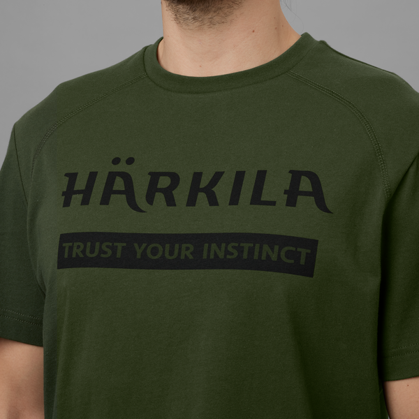 Set două tricouri bărbați Härkila Logo Duffel Green / Phantom 4