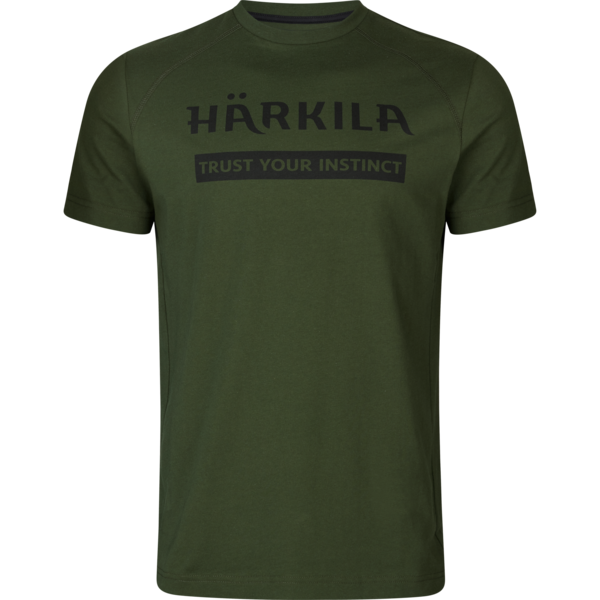 Set două tricouri bărbați Härkila Logo Duffel Green / Phantom