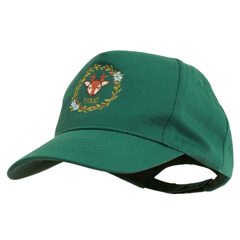 Șapcă pentru copii TETRAO cu imprimeu pădure verde