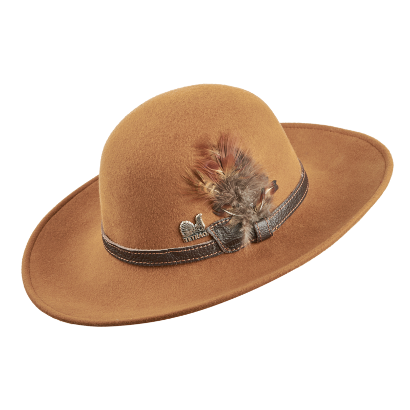 Pălărie de vânătoare pentru damă TETRAO - cognac