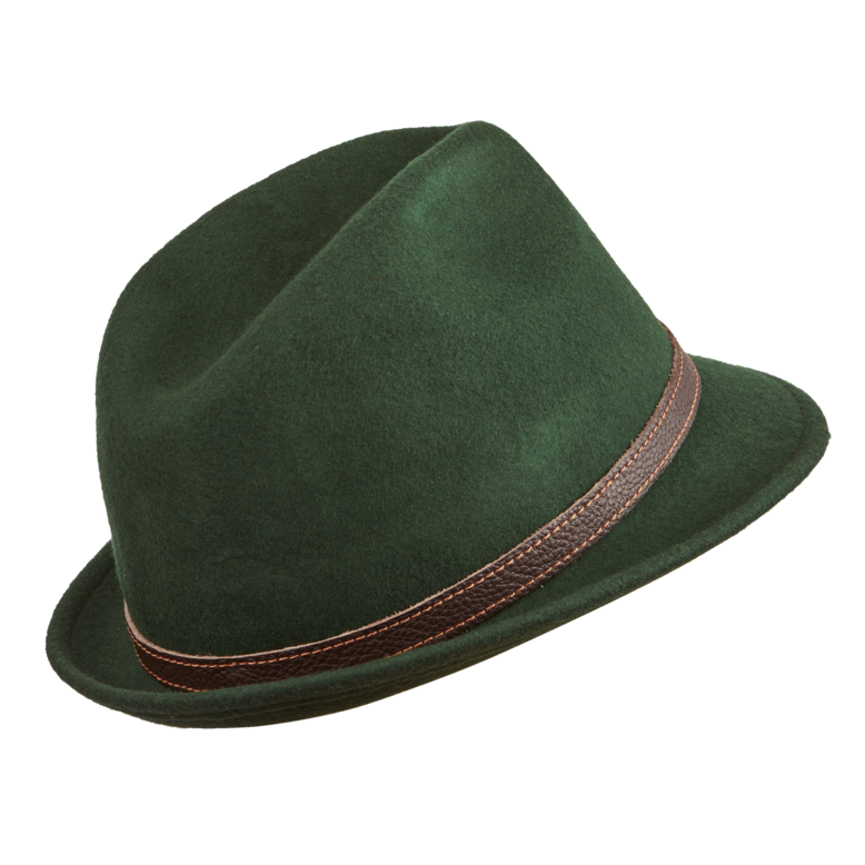 Pălărie de vânătoare TETRAO - cu curea din piele verde 1