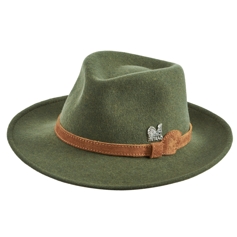 Pălărie de vânătoare TETRAO - cu curea în culoare deschisă - verde