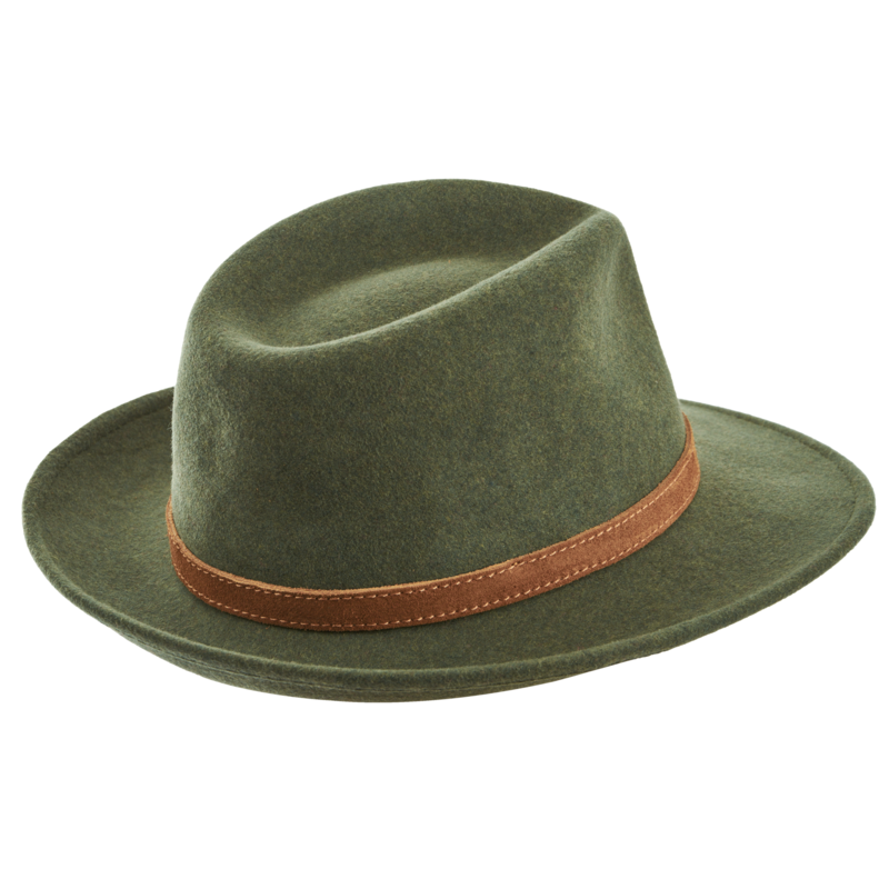 Pălărie de vânătoare TETRAO - cu curea în culoare deschisă - verde 1