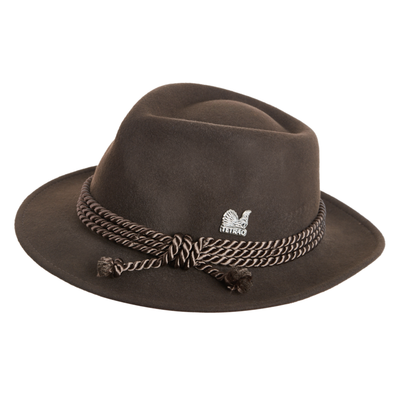 Pălărie de vânătoare TETRAO - cu șnur triplu maro