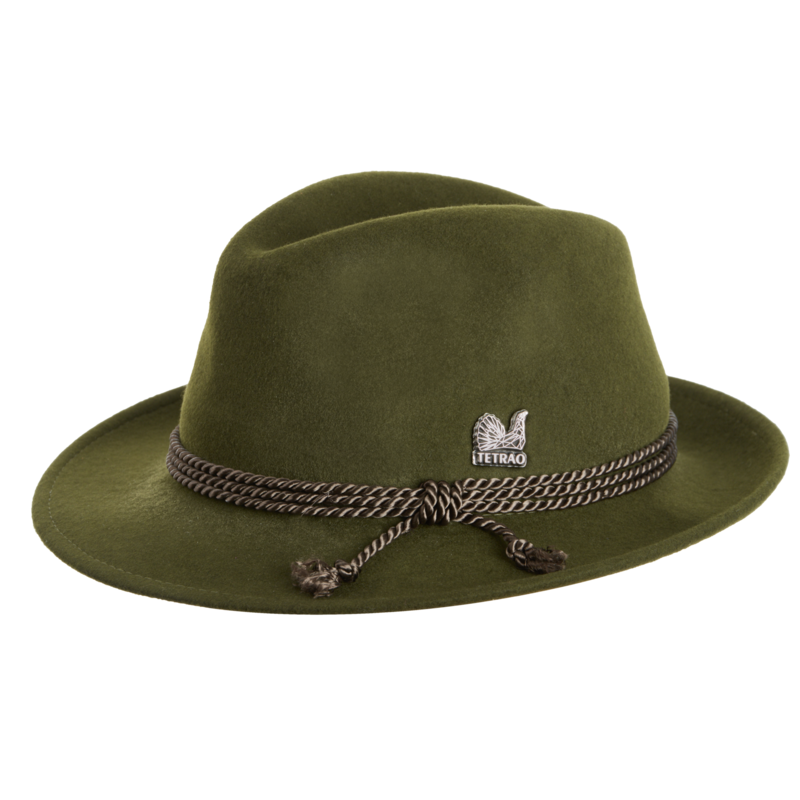 Pălărie de vânătoare TETRAO - șnur triplu subțire - verde