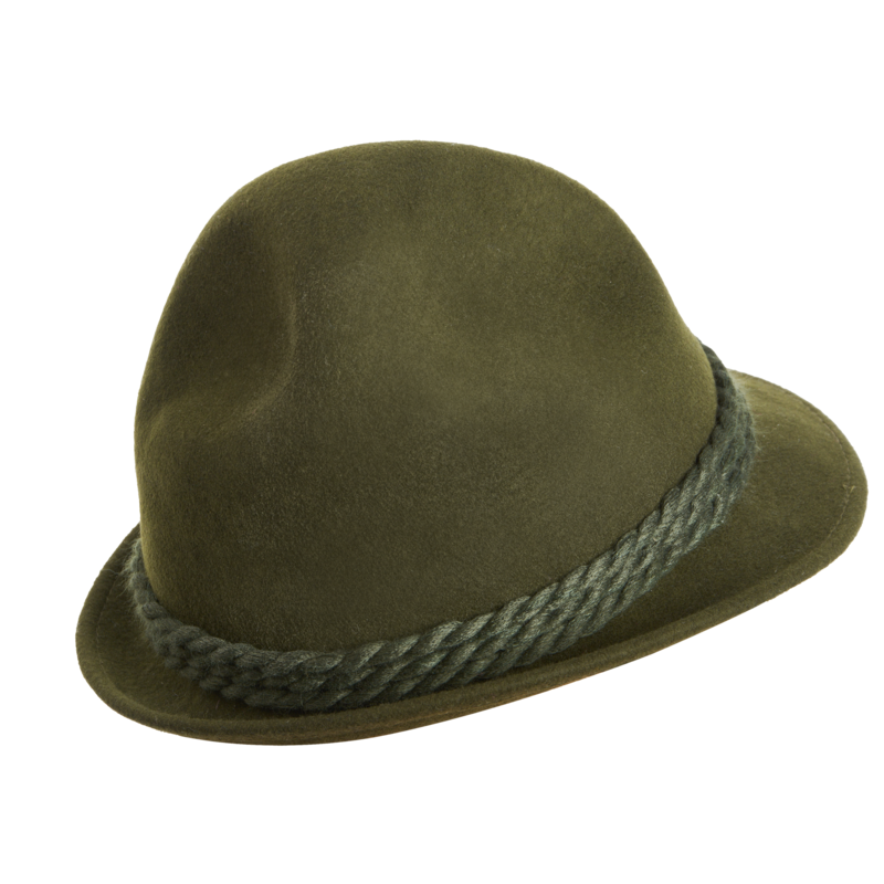Pălărie de vânătoare TETRAO - cu șnur triplu verde - uni 1
