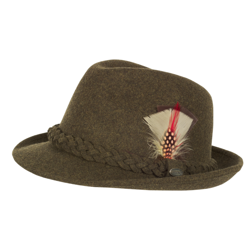 Pălărie tradițională TETRAO cu pană