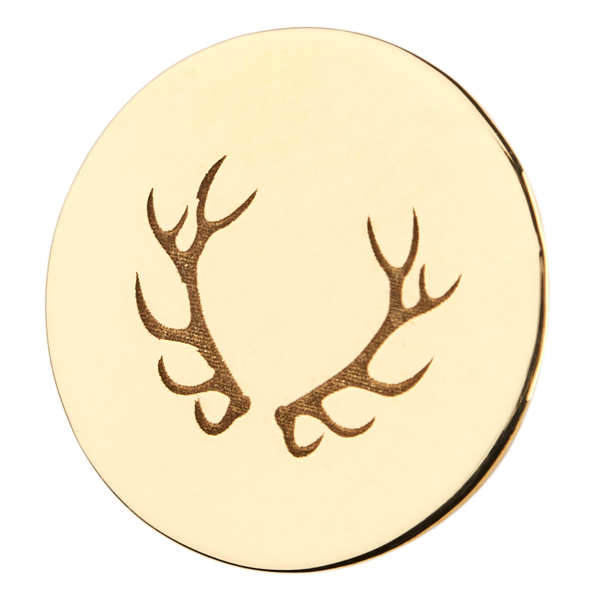 Cercei din aur  TETRAO medalion - cerb