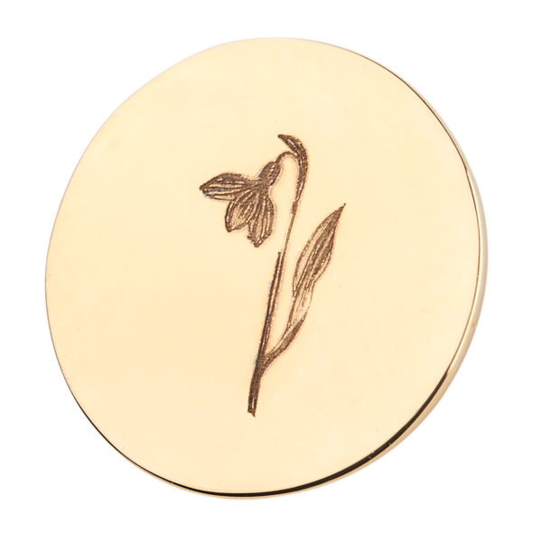 Cercei din aur TETRAO medalion - ghiocel
