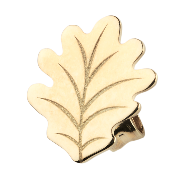 Cercei din aur TETRAO - frunză de stejar