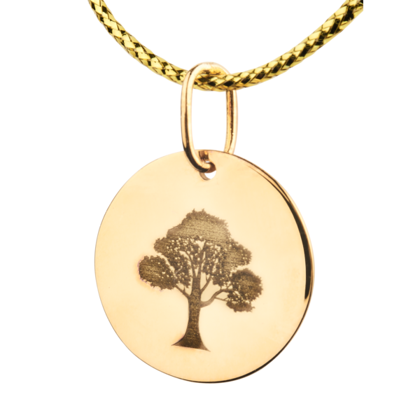 Pandantiv aur TETRAO - stejar (medalion)