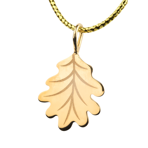 Pandantiv aur TETRAO - frunză de stejar