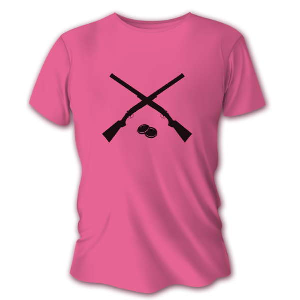 Tricou de vânătoare damă TETRAO pușcă – roz