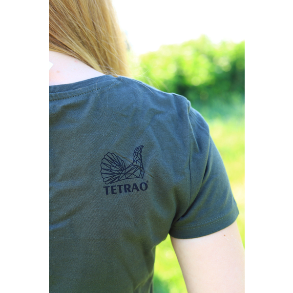 Tricou vânătoare de damă TETRAO cerb-lopătar mic - verde  5