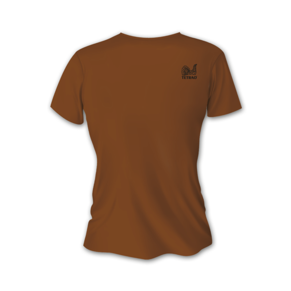 Tricou vânătoare de damă TETRAO cerb-lopătar mare - maro 1