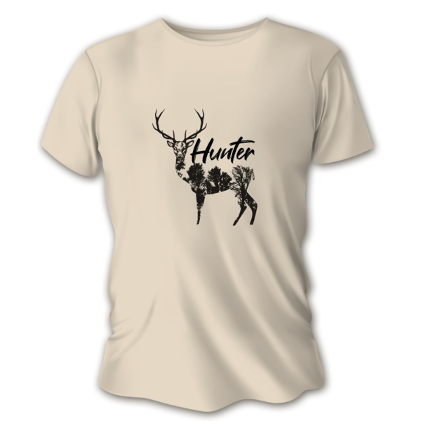 Tricou de vânătoare damă TETRAO Hunter – culoarea nisipului