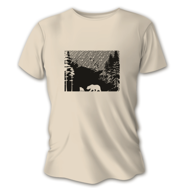 Tricou de vânătoare damă TETRAO urși - culoare nisip