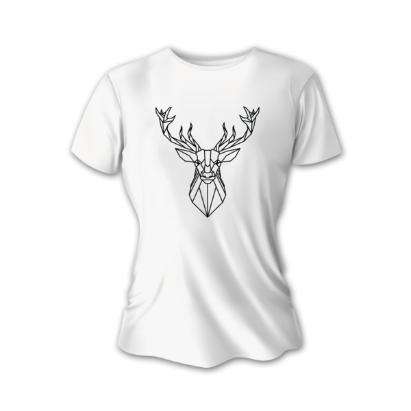Tricou de vânătoare pentru dame TETRAO vânători pasionați - alb