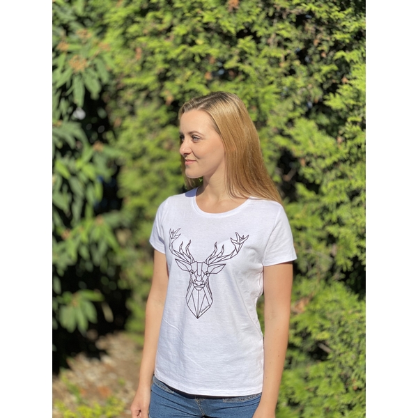 Tricou de vânătoare pentru dame TETRAO vânători pasionați - alb 8