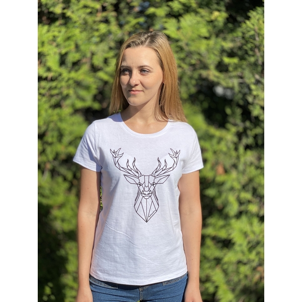 Tricou de vânătoare pentru dame TETRAO vânători pasionați - alb 6