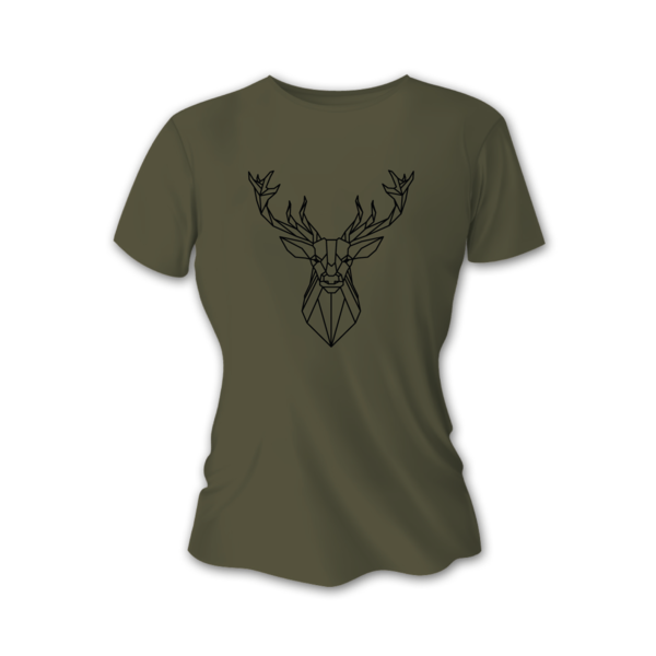  Tricou de vânătoare pentru dame TETRAO vânători pasionați - verde
