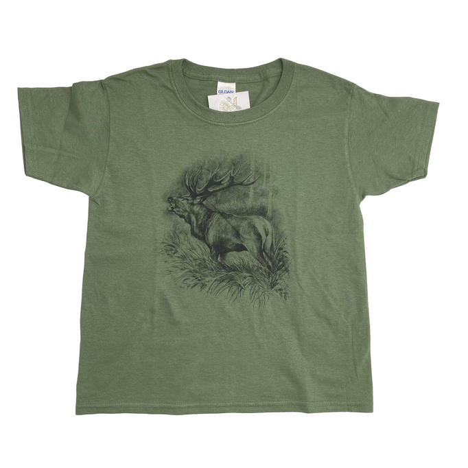 Tricou vânătoare pentru copii TETRAO cerb