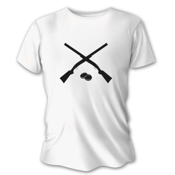 Tricou de vânătoare pentru bărbați TETRAO pușcă - alb