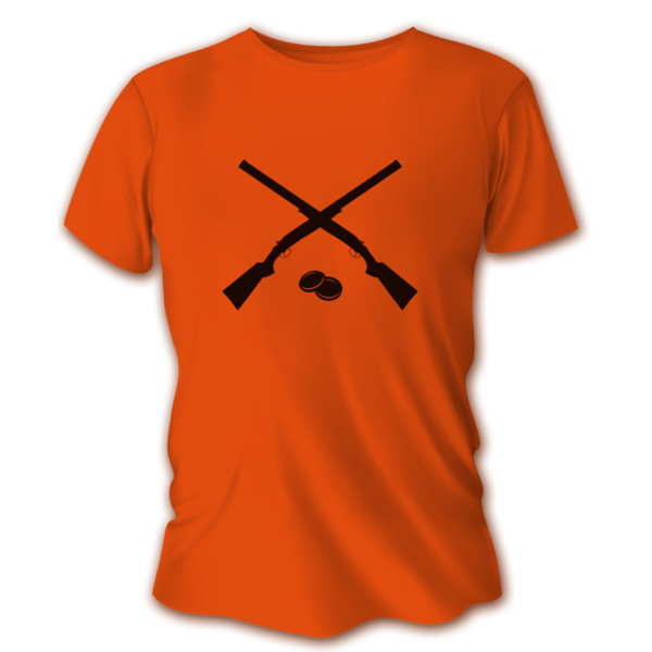 Tricou de vânătoare pentru bărbați TETRAO pușcă - portocaliu