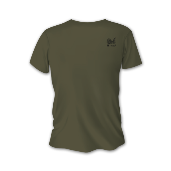 Tricou vânătoare de bărbați TETRAO cerb-lopătar mare - verde 1