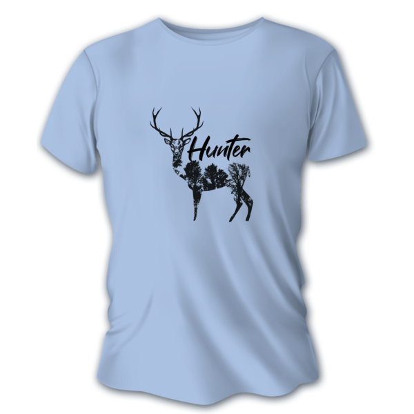 Tricou de vânătoare pentru bărbați TETRAO Hunter - albastru