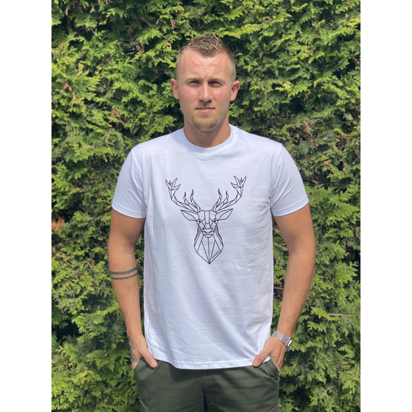Tricou de vânătoare pentru bărbați TETRAO vânători pasionați - alb 2
