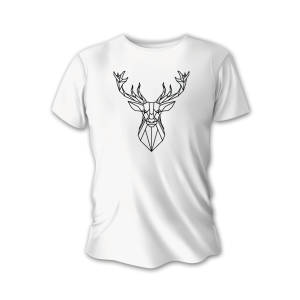 Tricou de vânătoare pentru bărbați TETRAO vânători pasionați - alb