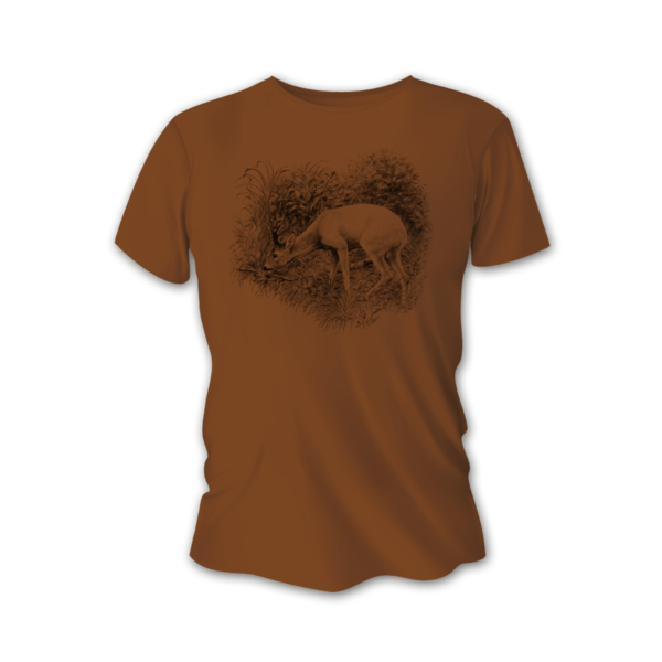 Tricou vânătoare de bărbați TETRAO căprior mare - maro