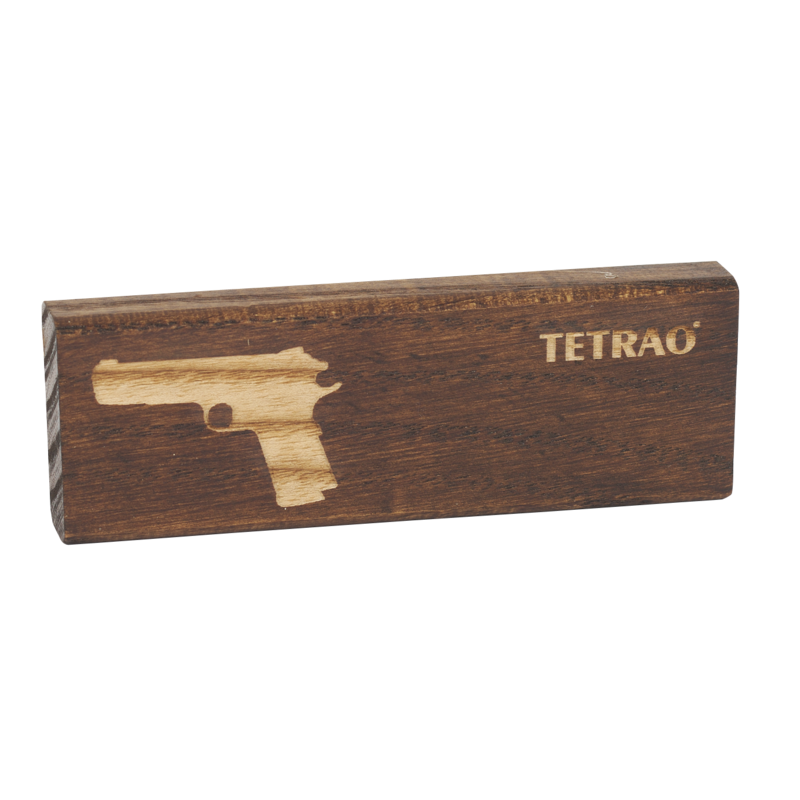 Odorizant auto TETRAO SECRET WISH, lemn culoare închisă - motiv pistol