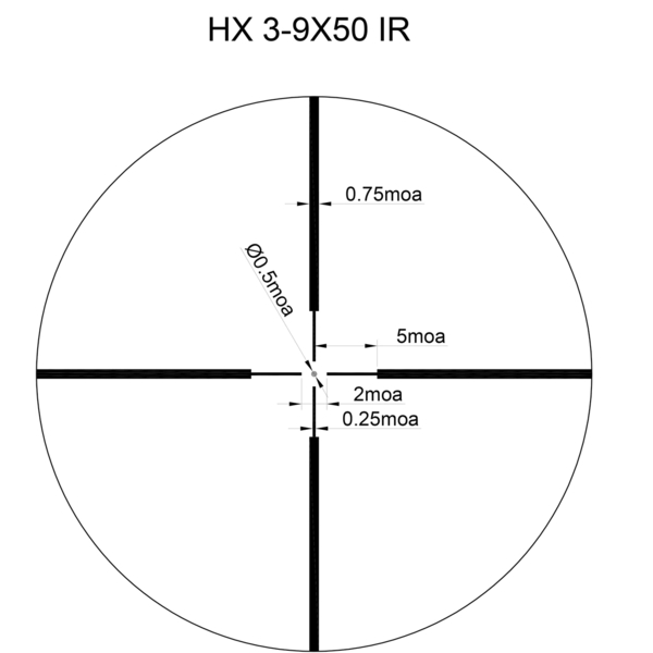 Lunetă Sightmark Core HX 2.0 3-9x40 Duplex 6