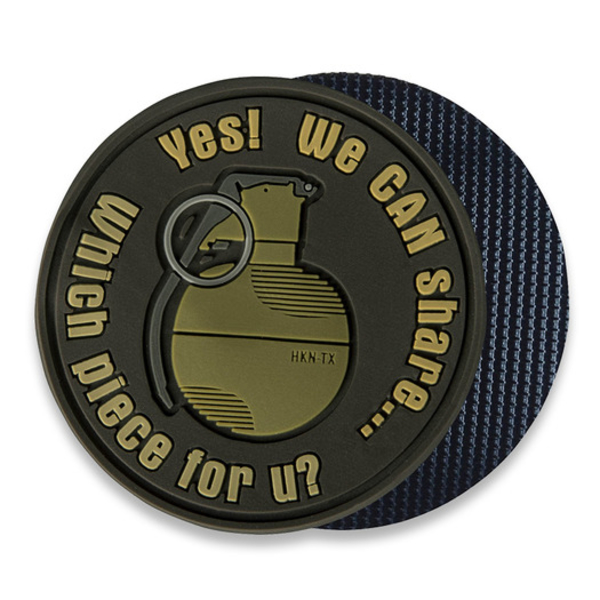Petic Helikontex „WE CAN SHARE” Grenade Patch maro