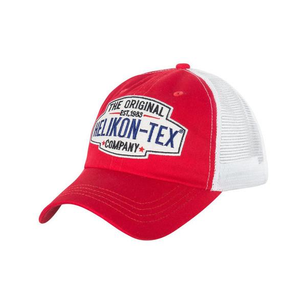 Șapcă roșie cu logo Helikontex Trucker
