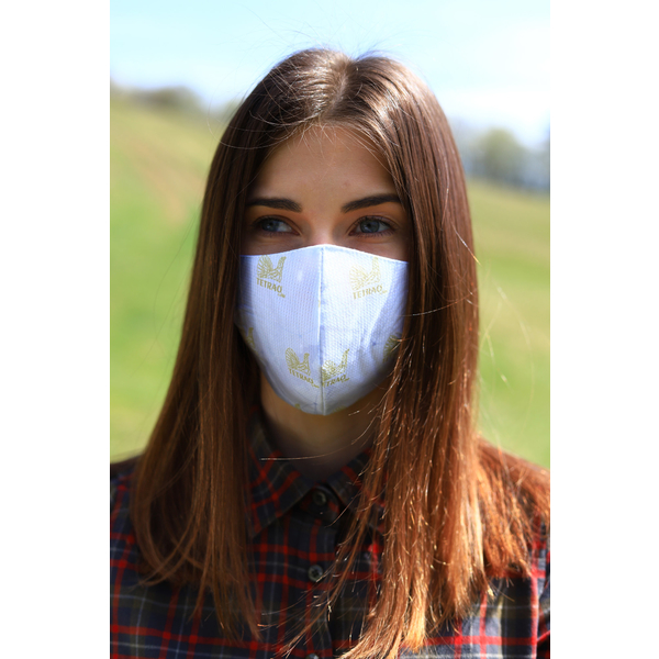 TETRAO mască facială de protecție din bumbac - albă 2
