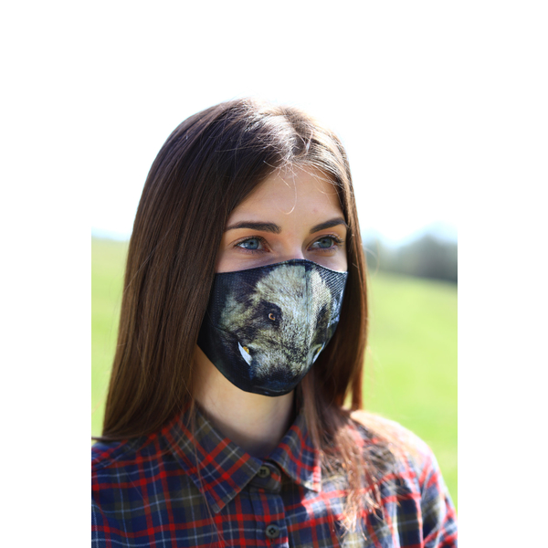 TETRAO mască facială de protecție din bumbac - mistreț