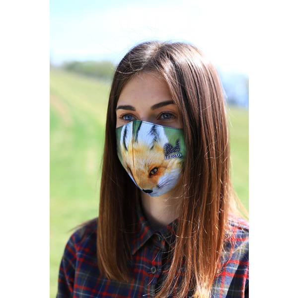 TETRAO mască facială de protecție din bumbac - vulpe