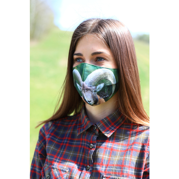 TETRAO mască facială de protecție din bumbac - muflon