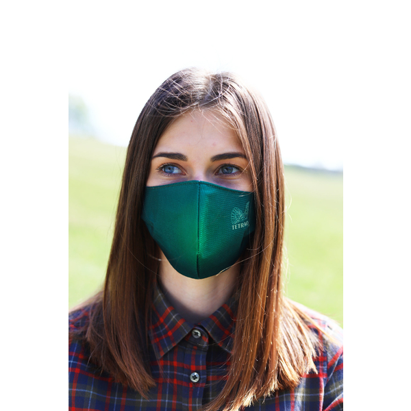 TETRAO mască facială de protecție din bumbac - verde 1